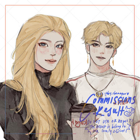 Bust Up Colored Sketch Commission