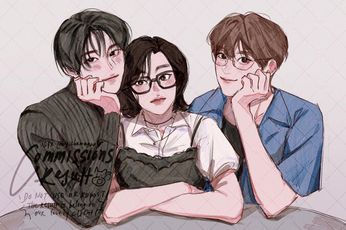 Bust Up Colored Sketch